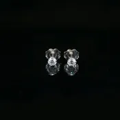 1/3Ctw Lab Grown Diamond Studs 14K White Gold