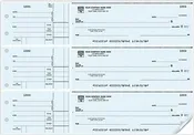 ABC Business Size Checks, 3-On-A-Page with Side-Tear Vouchers