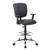 All Vinyl Drafting Stool with Arms