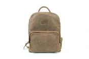 American Bison Basic Tan Leather Everyday Backpack AB 1808