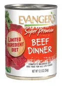 Evanger's Super Premium Beef Dinner Wet Dog Food Can, 12.5-oz