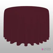 120" Round Table Cover, Burgundy
