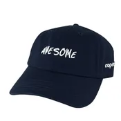 3D AWESOME Hat Dad Cap - Navy Blue