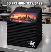 50pc American Apparel - Custom printed t-shirts