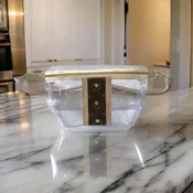 Britt Belt Bag In VinylVogue, Leather | Upcycled LV