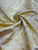 Small cross Metallic Jacquard Satin 58" Wide| New Creations Fabric & Foam Inc.