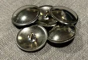 1-1/8″ Domed German Silver Metal Button With Rim