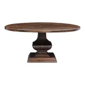 The Ashford Round Dining Table – 60" | Classic Pedestal Table in Hardwood