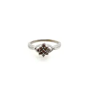 10KT Dia Ring Champage Color .