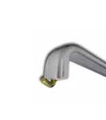 Extruded Aluminum Push Bar  with J Hook for 42" Doors (42")