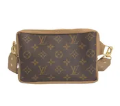 Bailey Belt Bag In Bronze Leather | Upcycled LV Full Front