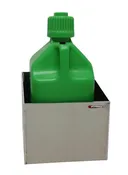 Aluminum Fuel Jug Rack - Trailer Fuel Can Storage Holder - Made in USA - Pit Products