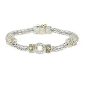 Antiqua Collection - Three Circle Pavé Bracelet