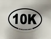 10k Oval Distance Sticker