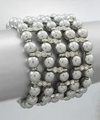 5 Row Gray Pearl