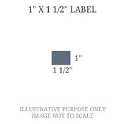 1" x 1 1/2" Engraved Label