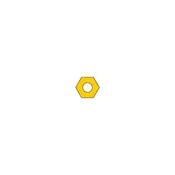 1.16mm Gold or Silver Hexnut for Eyeglass Screw #1524
