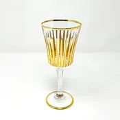 24K Gold Murano Water Goblet- Venice — Poppi Italian Leather