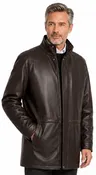 34'' Raglan Reed Classic Men's Car Coat in Imported Lamb with Zip-Out Lining - Imported