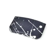 Black and White Splatter Card Sleeve  — Made Solid
