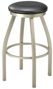 Backless Swivel Seat Steel Bar Stool
