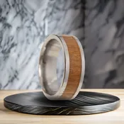 8 mm Tungsten with Aspenwood Inlay Model #1035