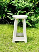 14" Round Counter Stool- Pale Aspen