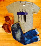 Back The Blue Tee Shirt