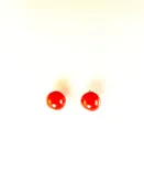Coral Faux Pearl Posts