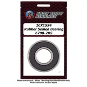 10x15x4 Rubber Sealed Bearing 6700-2RS