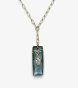 LYRIC NECKLACE, LABRADORITE — JOHNNIE Q