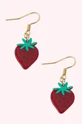 Acrylic Strawberry Drop Earrings