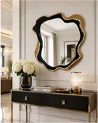 Eclisse Black & Gold Accent Mirror