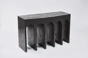 Arcade Console 48", Ebony on Oak —  Martin & Brockett