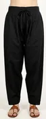 Black Women's Crepe Salwar – Plus Size (Up to 9XL)