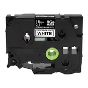 Brother HGeS2415PK BLACK on WHITE HGe Tape-EX Strength, 5PK, .7''