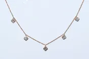 14Kr dangle necklace