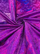 Foggy Foil Stretch Velvet 58" Wide| New Creations Fabric & Foam Inc