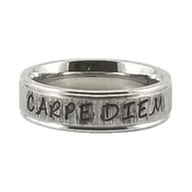Custom Name Ring | Striped Finish | Thin Band