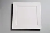 10.5″ Square Dinner Plate White rented in quantities of 15