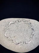 Sterling Silver Half-Moon Bracelet