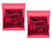 2 PACK Ernie Ball 2226 Burly Slinky Nickel Wound Electric Guitar Strings (11-52)