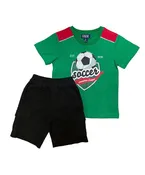 Boy Soccer cargo short set Red BS22603