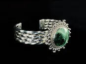 Green Garnet Cuff by Artie Yellowhorse — The Naja