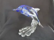Dynasty Gallery Art Glass Dolphin Porpoise Paperweight Sculpture Figurine