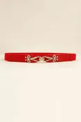 Alloy Buckle Elastic Belt