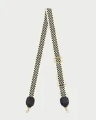 Adjustable Crossbody Checkered Strap