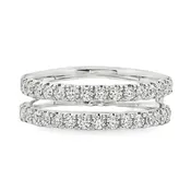 14KWG Insert Band with 0.85ctw Round Diamonds