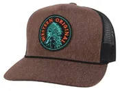 2126T-BRBK - Hooey "Quanah" Brown / Black 5-Panel Trucker Hat