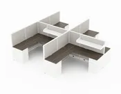 Compile 6x6 Office Cubicle with Storage